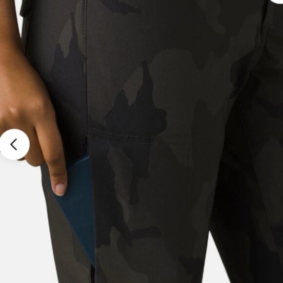 prAna Halle Straight Womens Hiking Pant II Charcoal Camo Size 14R  display picture 1